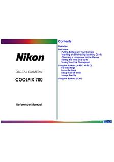 Nikon Coolpix 700 manual. Camera Instructions.